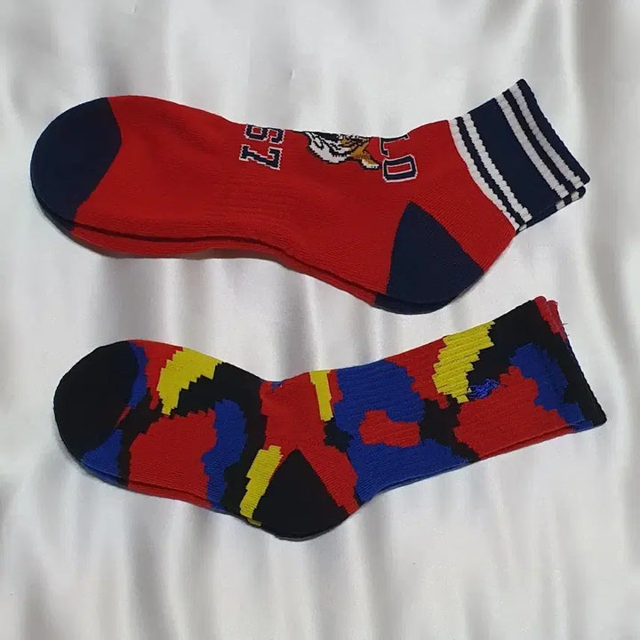 [BUNJANG] Polo Ralph Lauren Tiger Abstract Socks / 개당가격이예요~ 레드 블루 옐로우 폴로 랄프로렌 호랑이 범 추상화 양말