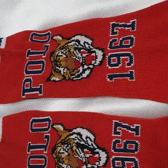 [BUNJANG] Polo Ralph Lauren Tiger Abstract Socks / 개당가격이예요~ 레드 블루 옐로우 폴로 랄프로렌 호랑이 범 추상화 양말