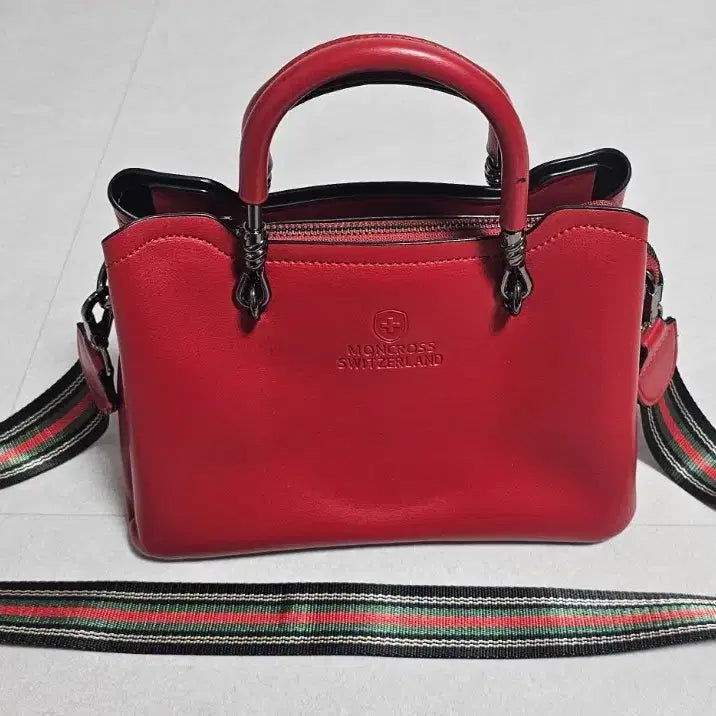 [BUNJANG] Mongcross Swiss Tote Bag Red / 몽크로스 스위스 토트백 레드