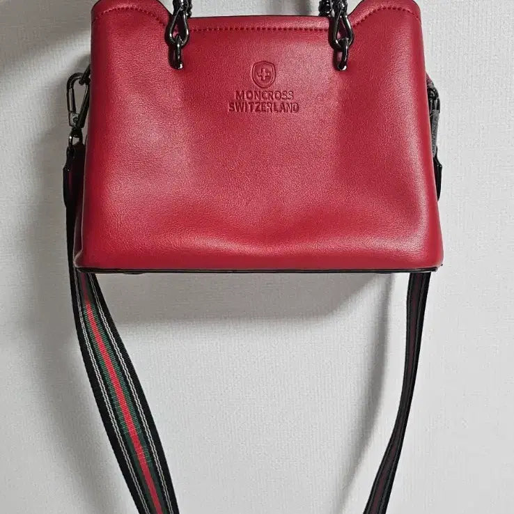[BUNJANG] Mongcross Swiss Tote Bag Red / 몽크로스 스위스 토트백 레드