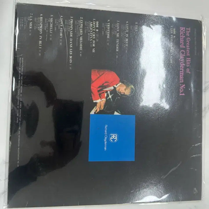 [BUNJANG] Richard Clayderman Best 1 LP / 리차드 클레이더만 Richard Clayderman 베스트 1집 LP