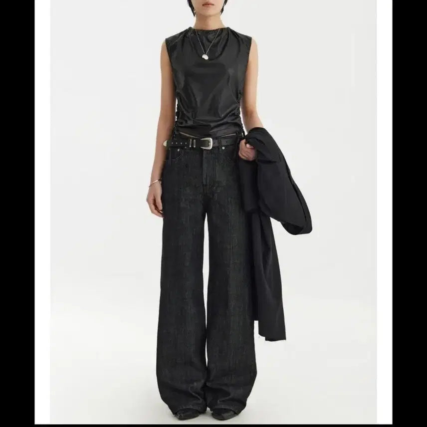 [BUNJANG] YOUTH Autumn Product Wide Denim Pants / 유스. Autumn Product 와이드 데님 팬츠 새옷