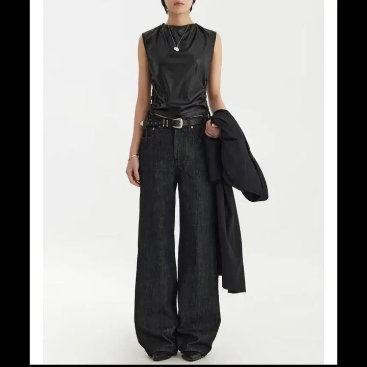 [BUNJANG] YOUTH Autumn Product Wide Denim Pants / 유스. Autumn Product 와이드 데님 팬츠 새옷