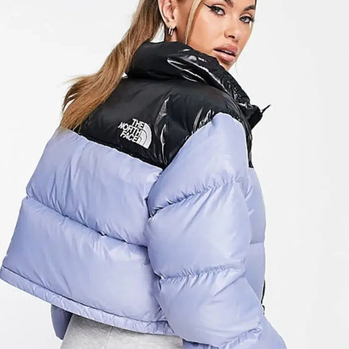 [BUNJANG] The North Face Crop Nuptse Puffer Jacket, Folk Blue, XS / 노스페이스  크롭눕시 포크블루xs