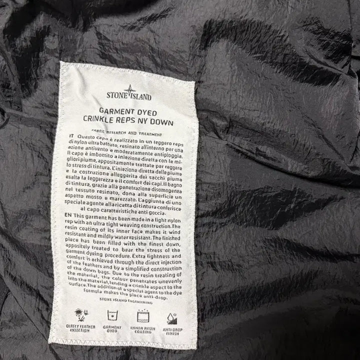 [BUNJANG] Stone Island Crinkle Reps Padded Jacket / 스톤아일랜드 크링클랩스 패딩