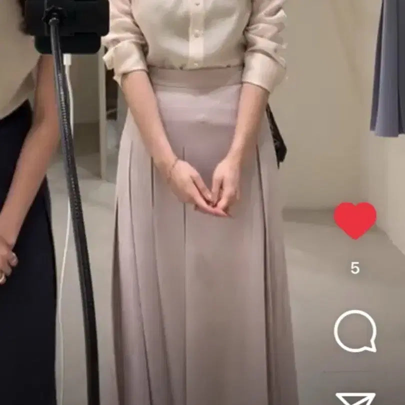 [BUNJANG] SIE Glimming Sheer Blouse Pearl / SIE 글리밍 시어 블라우스 펄색상