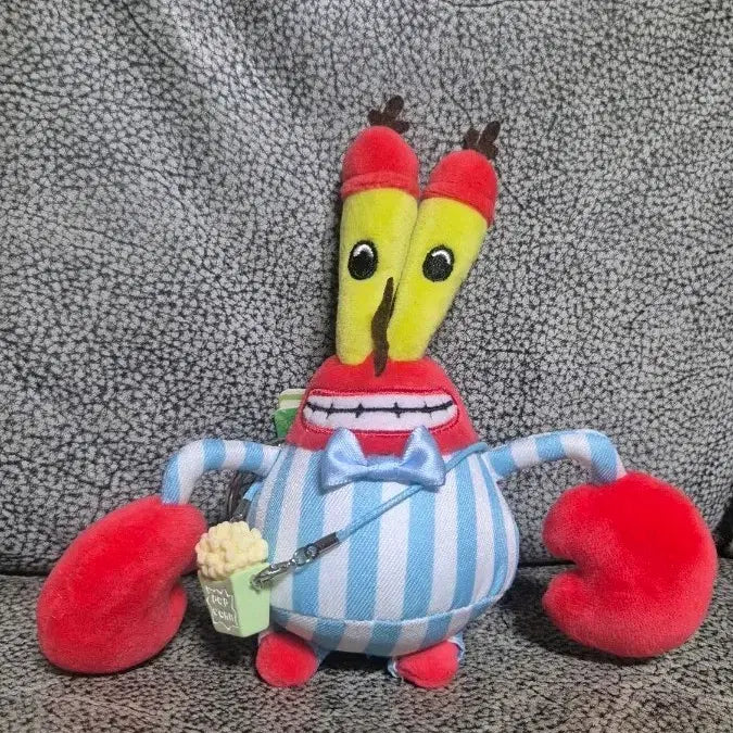 [BUNJANG] Spongebob Mr. Krabs Pajama Plush Keyring / 스폰지밥 Mr. Krabs 인형 키링(정품)