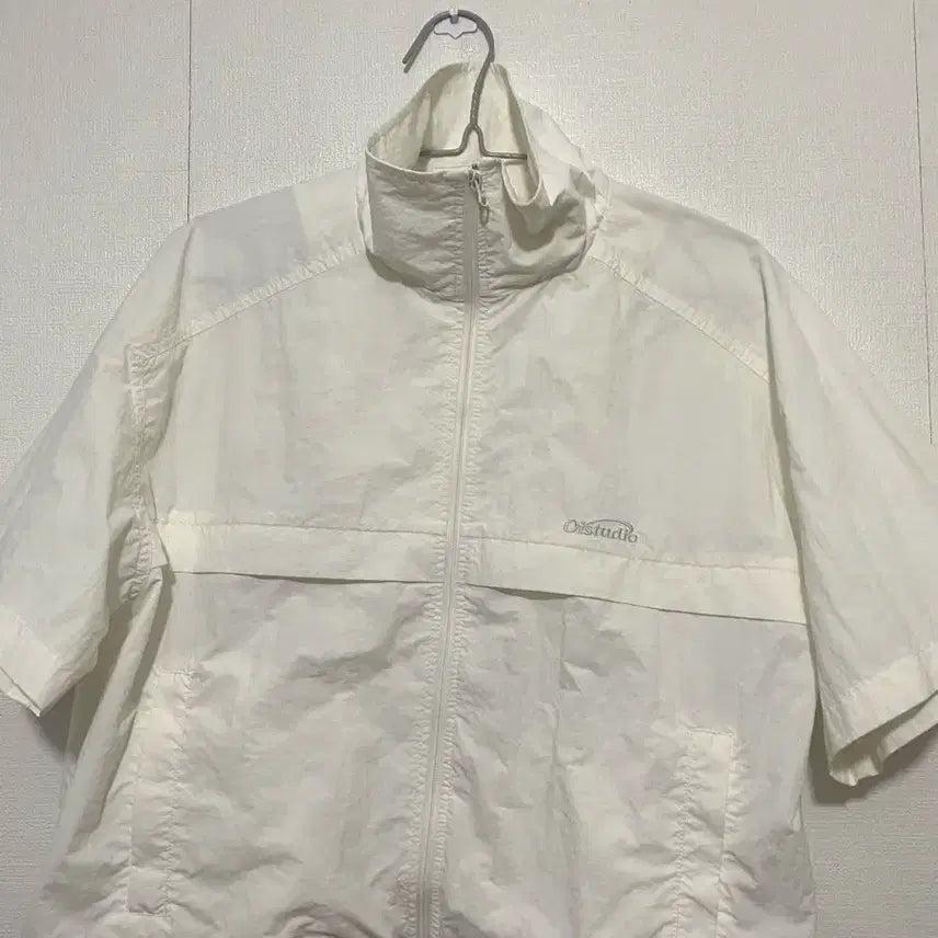 [BUNJANG] OIOI Collection White Lightweight Zip-Up Jacket / 오아이오아이 컬렉션 화이트 바스락 집업