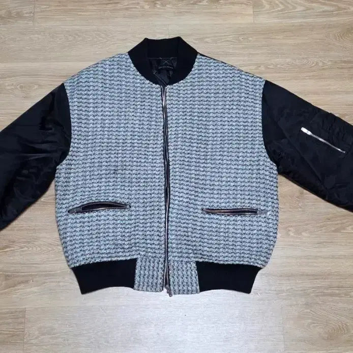 [BUNJANG] Crush Again Tweed Bomber Jacket / 크러쉬어게인 트위드 봄버 자켓