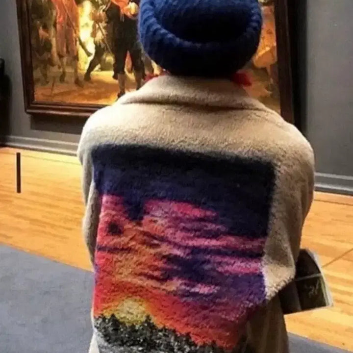 [BUNJANG] Doublet Namsan Tower Printed Fleece / 더블렛 남산타워 프린팅 플리스