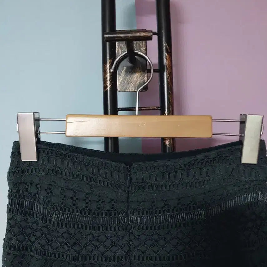 [BUNJANG] Time Black Lace Long Skirt / 타임 레이스 블랙 스커트s