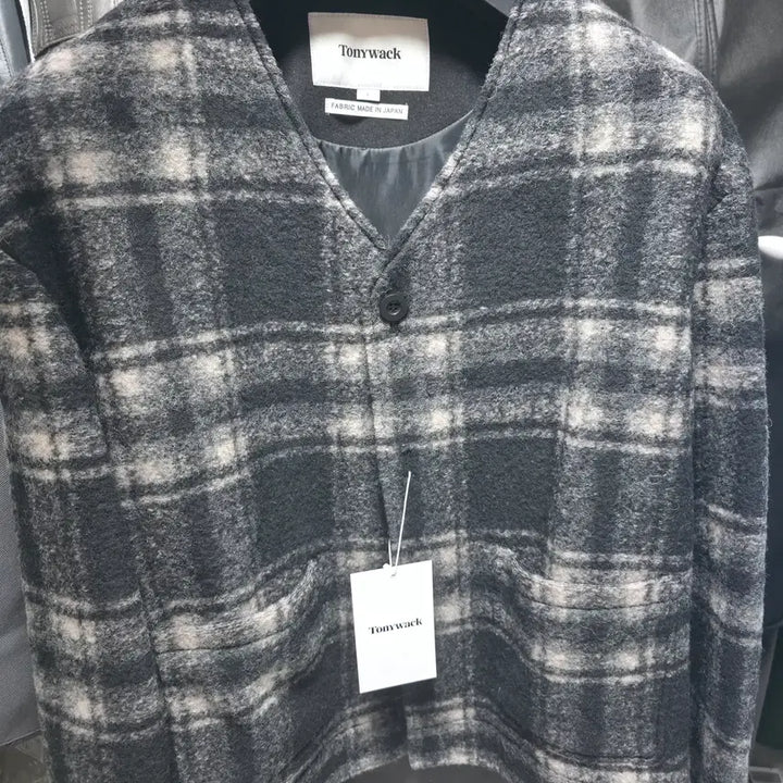 [SOLD OUT] 토니웩 모헤어 체크 가디건 블루종