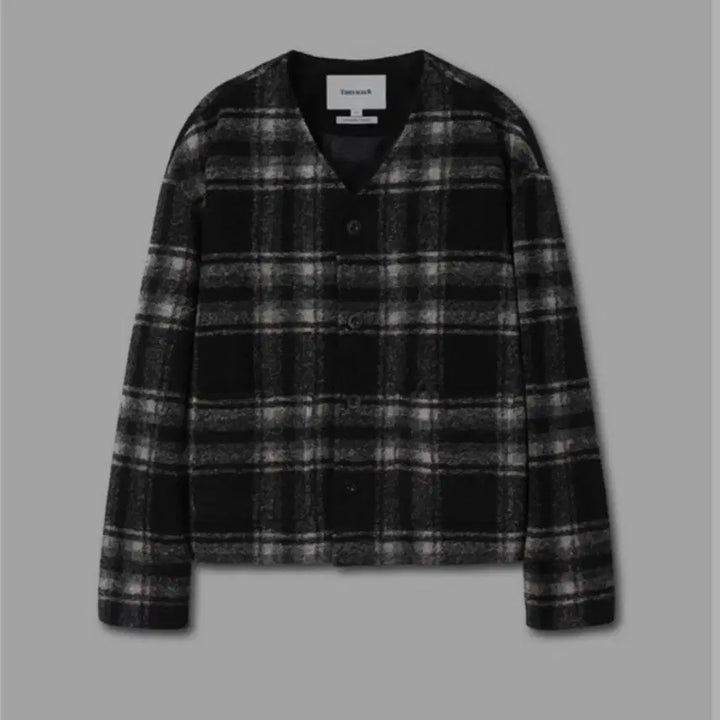 [SOLD OUT] 토니웩 모헤어 체크 가디건 블루종