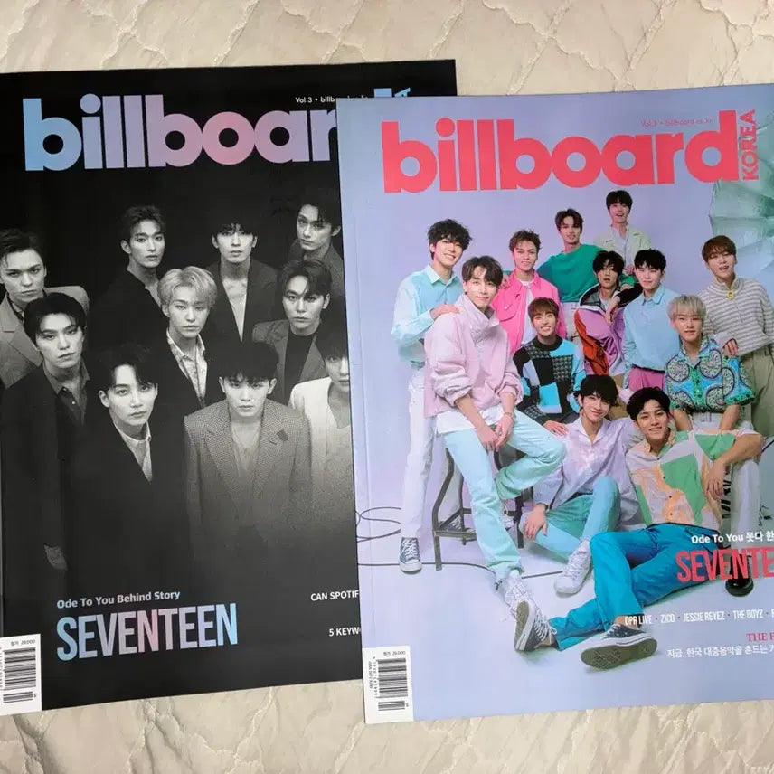 [SOLD OUT] 세븐틴 빌보드 코리아 잡지 매거진 포스터 파우치 세트