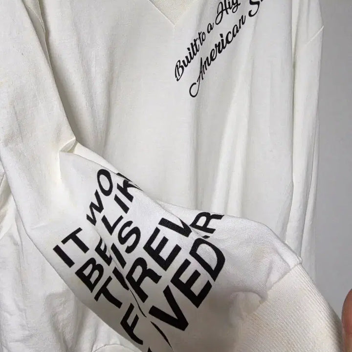 [BUNJANG] J&amp;M White Lettering Oversized T-Shirt / A급(남녀공용가능)J&amp;M 흰색 레터링 오버핏 티