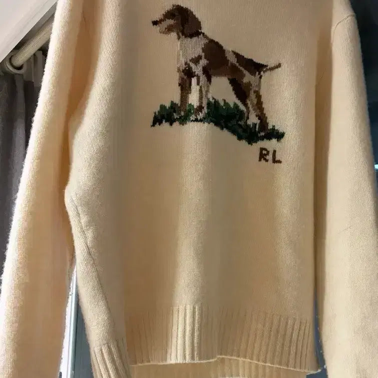 [BUNJANG] Polo Ralph Lauren Friend Wool Sweater Natural Knit / 폴로 랄프로렌 프렌드 울 스웨터 내추럴 니트 24fw