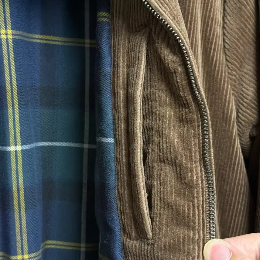 [BUNJANG] Brooks Brothers Corduroy Harrington Jacket Brown / [L] 브룩스 브라더스 코듀로이 헤링턴 자켓 브라운 새상품