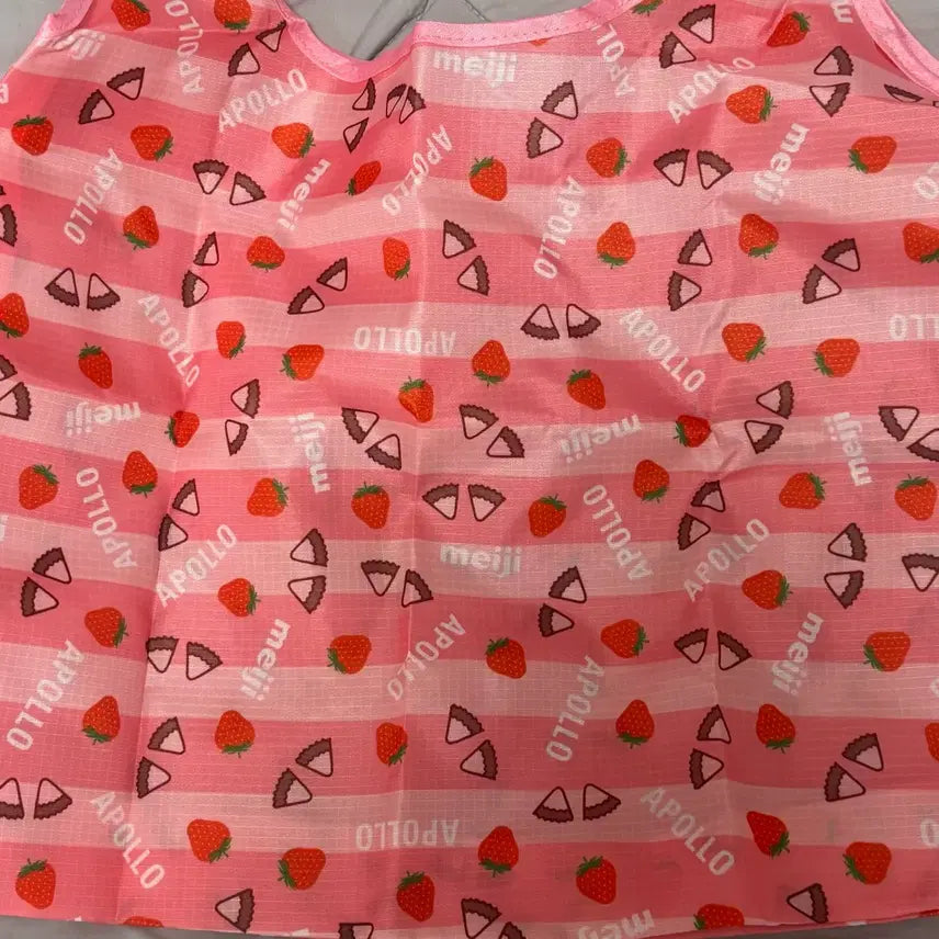 [BUNJANG] Meiji Apollo Strawberry Eco Bag / 일본 메이지 아폴로 딸기 장바구니 에코백