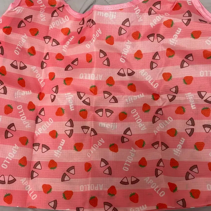 [BUNJANG] Meiji Apollo Strawberry Eco Bag / 일본 메이지 아폴로 딸기 장바구니 에코백