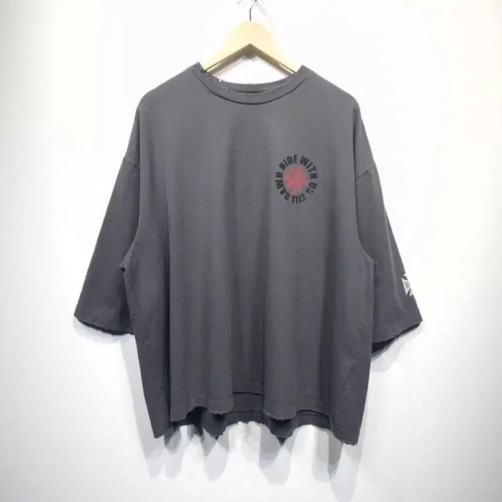 [BUNJANG] Insane Garage x Tilden 3/4 Sleeve Charcoal T-shirt / 인세인개러지x틸던 3/4슬리브 차콜