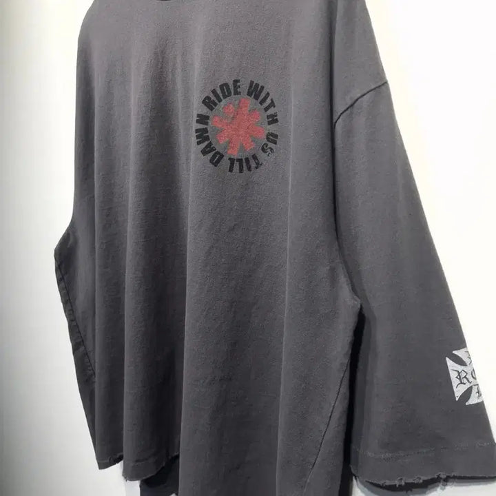 [BUNJANG] Insane Garage x Tilden 3/4 Sleeve Charcoal T-shirt / 인세인개러지x틸던 3/4슬리브 차콜