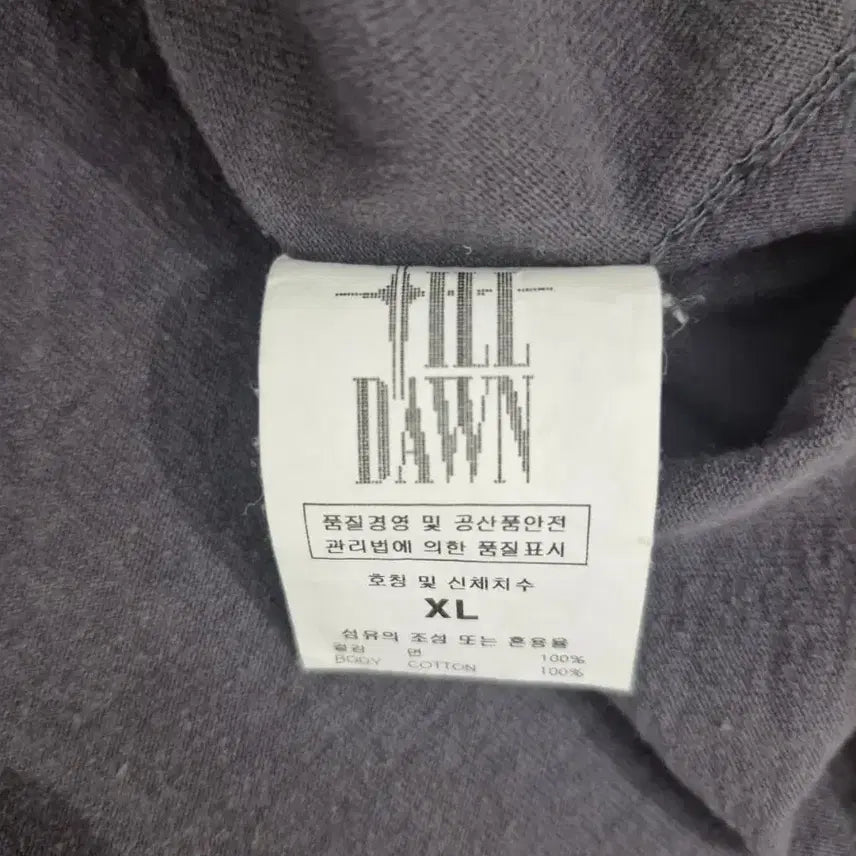 [BUNJANG] Insane Garage x Tilden 3/4 Sleeve Charcoal T-shirt / 인세인개러지x틸던 3/4슬리브 차콜