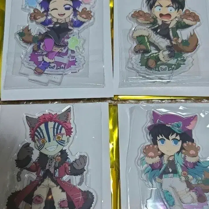 [BUNJANG] Demon Slayer Halloween Acrylic Stand Bundle Set / 귀멸의 칼날 할로윈 아크릴 스탠드 개봉4개일괄