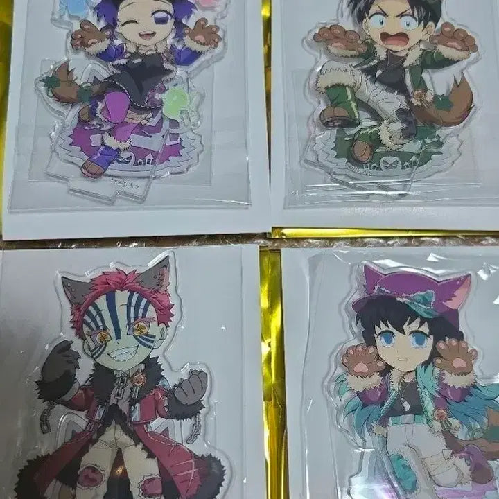 [BUNJANG] Demon Slayer Halloween Acrylic Stand Bundle Set / 귀멸의 칼날 할로윈 아크릴 스탠드 개봉4개일괄
