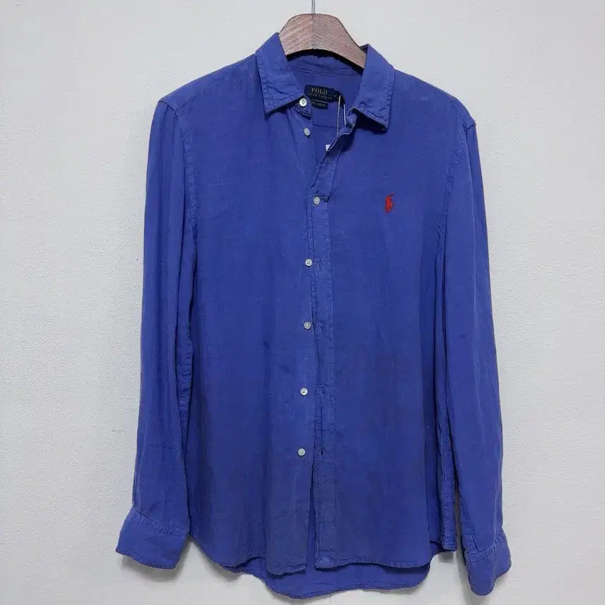 [BUNJANG] Polo Ralph Lauren Linen Shirt Blue M / 폴로 랄프로렌 린넨 셔츠 블루 M