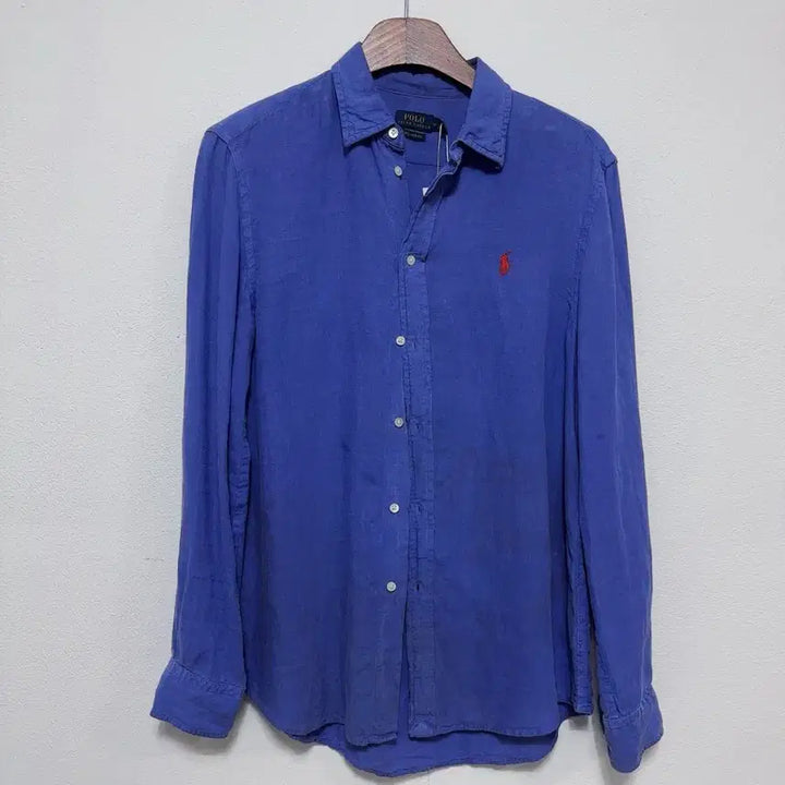 [BUNJANG] Polo Ralph Lauren Linen Shirt Blue M / 폴로 랄프로렌 린넨 셔츠 블루 M