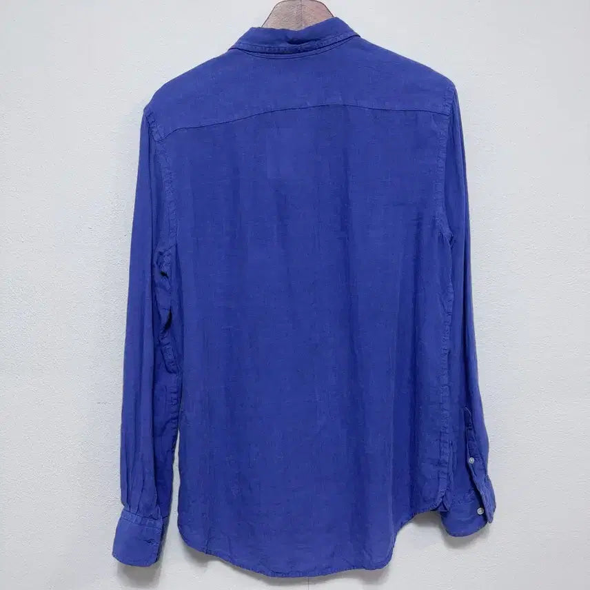 [BUNJANG] Polo Ralph Lauren Linen Shirt Blue M / 폴로 랄프로렌 린넨 셔츠 블루 M