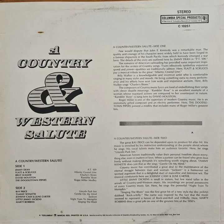 [BUNJANG] Columbia Country and Western LP Record / 컬럼비아 컨트리 앤 웨스턴 LP
