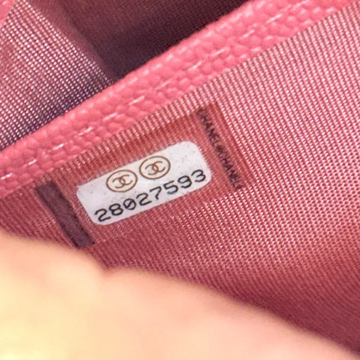 [BUNJANG] Chanel Mademoiselle Pink Snap Long Wallet / 신형) 샤넬 마드모아젤 핑크 똑딱이 장지갑