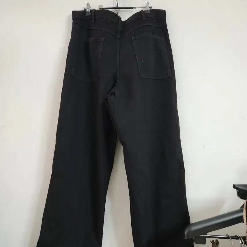 [BUNJANG] Uniqlo Black Wide Denim Pants / 유닉늘로블랙 와이드 데님 바지