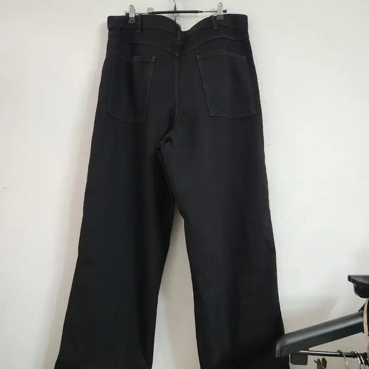 [BUNJANG] Uniqlo Black Wide Denim Pants / 유닉늘로블랙 와이드 데님 바지