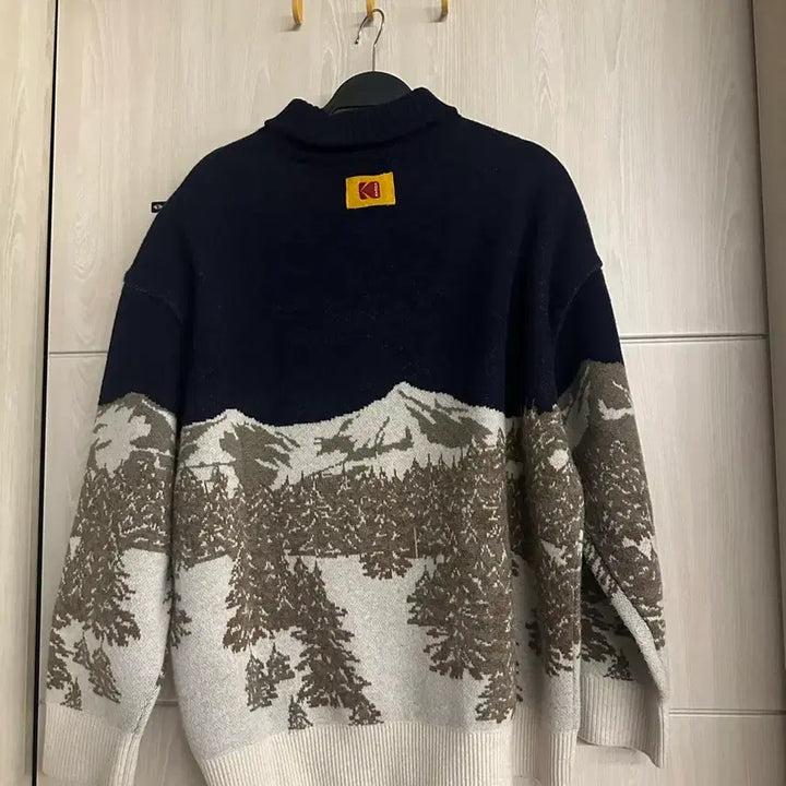 [BUNJANG] Kodak Colorama Sweater NAVY / 코닥 맨투맨티 CQF K2423LFSN1NVY 컬러라마 스웨터 NAVY