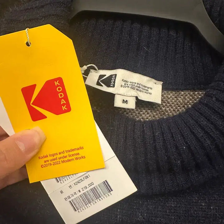 [BUNJANG] Kodak Colorama Sweater NAVY / 코닥 맨투맨티 CQF K2423LFSN1NVY 컬러라마 스웨터 NAVY