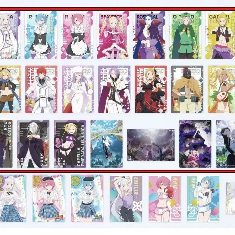 [BUNJANG] Re:ZERO Wafer Normal Card Bundle Set / 리제로 웨하스 카드 일괄