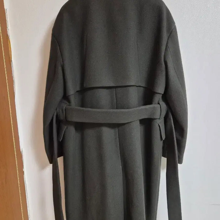 [BUNJANG] Vellie Wool Trench Coat (Olive) - L Size / 벨리에 울 트렌치코트