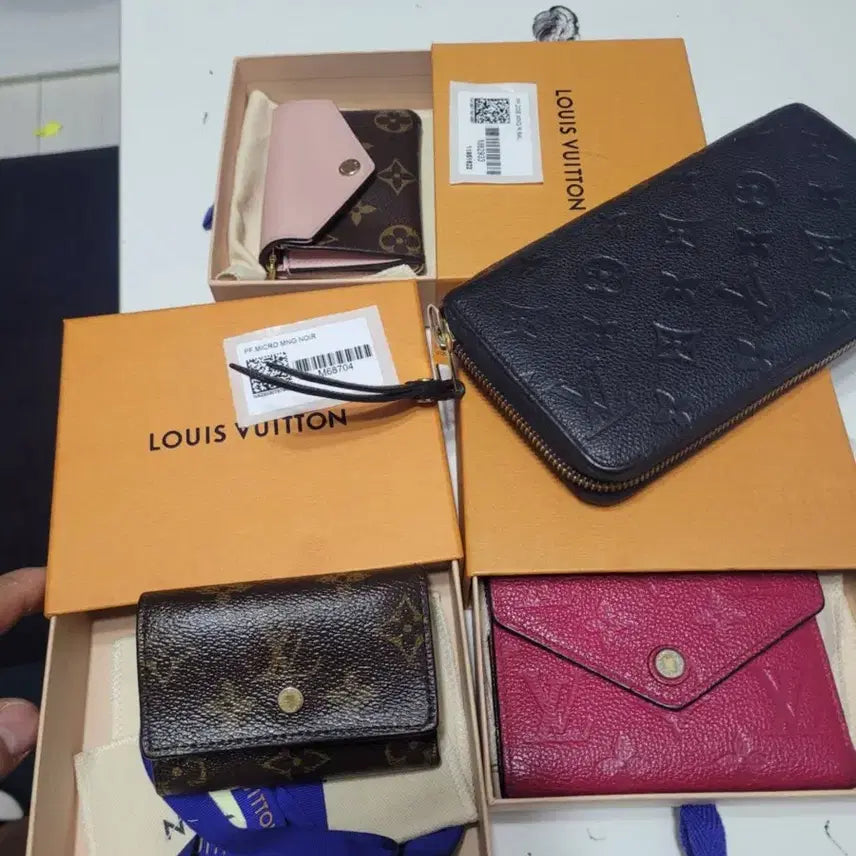 [BUNJANG] Louis Vuitton Empreinte Pink Bifold Wallet / 루이비통 핑크 앙프렝뜨 반지갑 100정도함