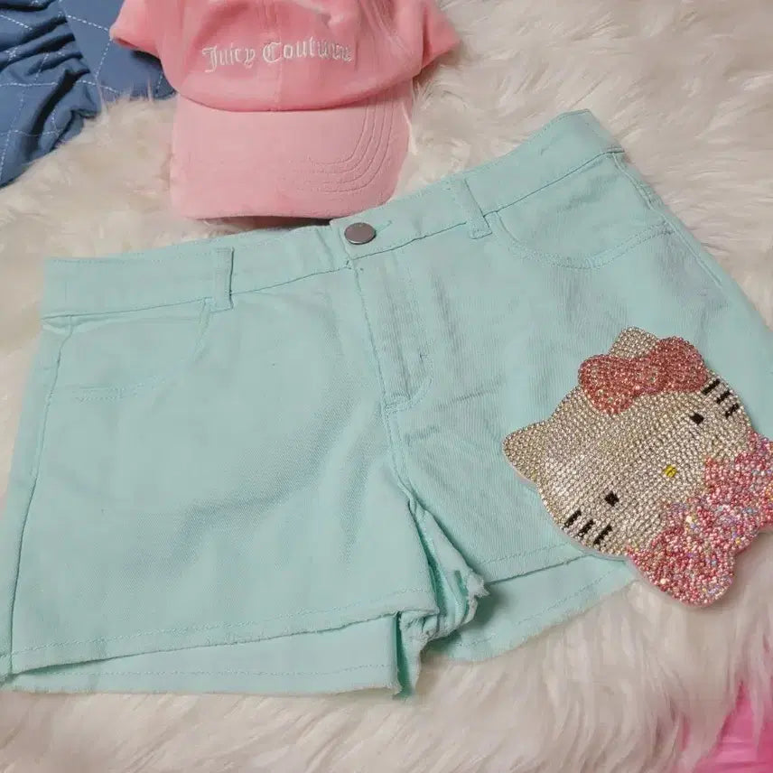 [BUNJANG] Imported Denim Shorts Mint / 수입데님 반바지 민트
