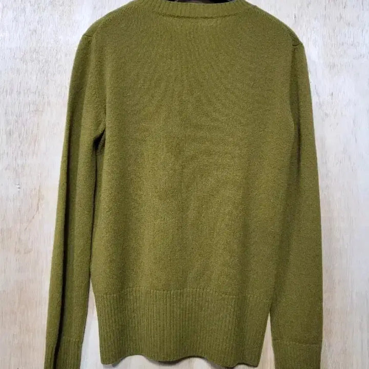 [BUNJANG] Chloé Frill Knit Shirt Olive 85 / 국내매장판 끌로에 프릴 니트 셔츠 올리브 85