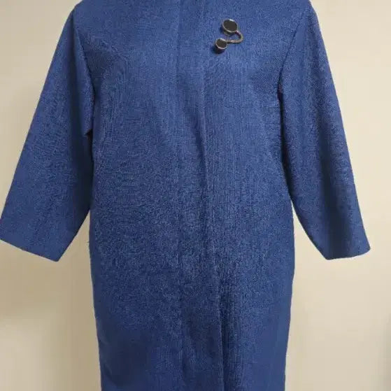 [BUNJANG] MojoSphin Blue Round Collarless Half Jacket / 모조에스핀/ 블루 라운드 노카라 하프 자켓 55