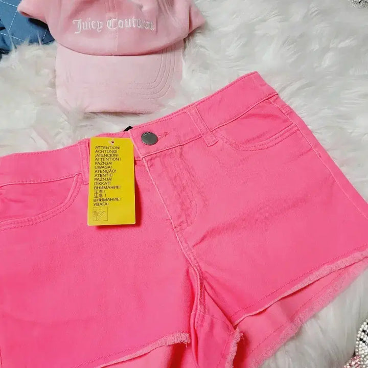 [BUNJANG] Hot Pink Denim Shorts / 핫핑크 데님 반바지 숏팬츠