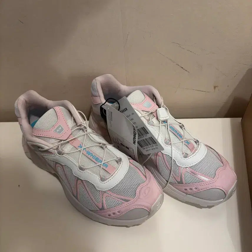 [BUNJANG] Salomon x Beaker XT-WISP White Icy Pink Sneakers / 살로몬 x 비이커 XT-위스퍼 화이트 아이시 핑크 새상품