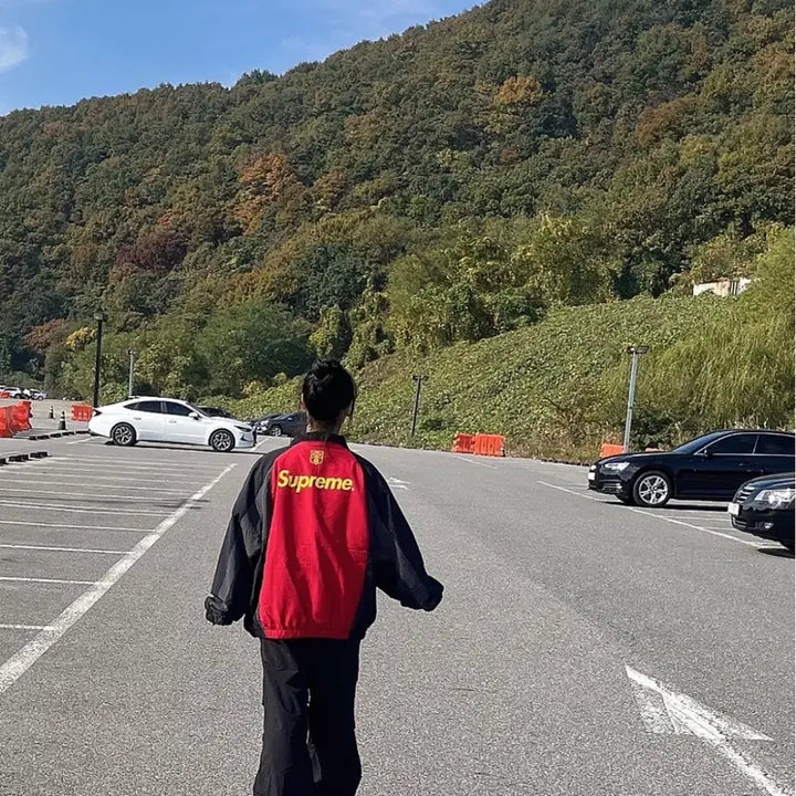 [BUNJANG] Supreme S Logo Track Jacket Black / 슈프림 S 로고 트랙 자켓 블랙 - 24FW