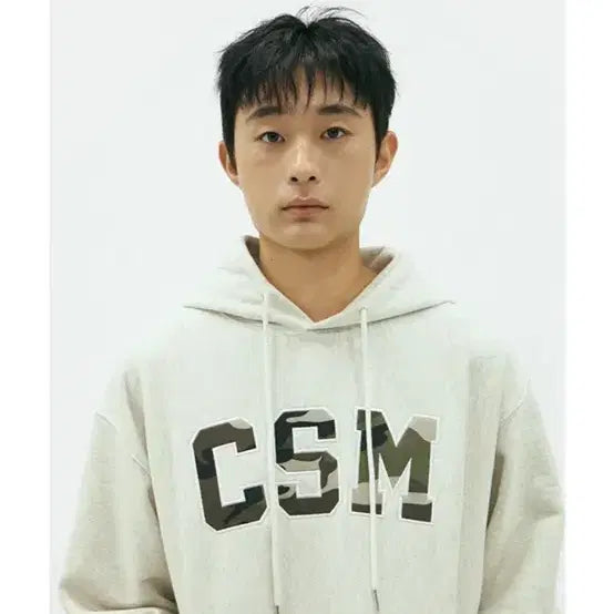 [BUNJANG] I Feel Blue CSM Camo Hoodie Oatmeal M / 아이필블루씨에스엠 CSM 카모 후드티 오트밀 M