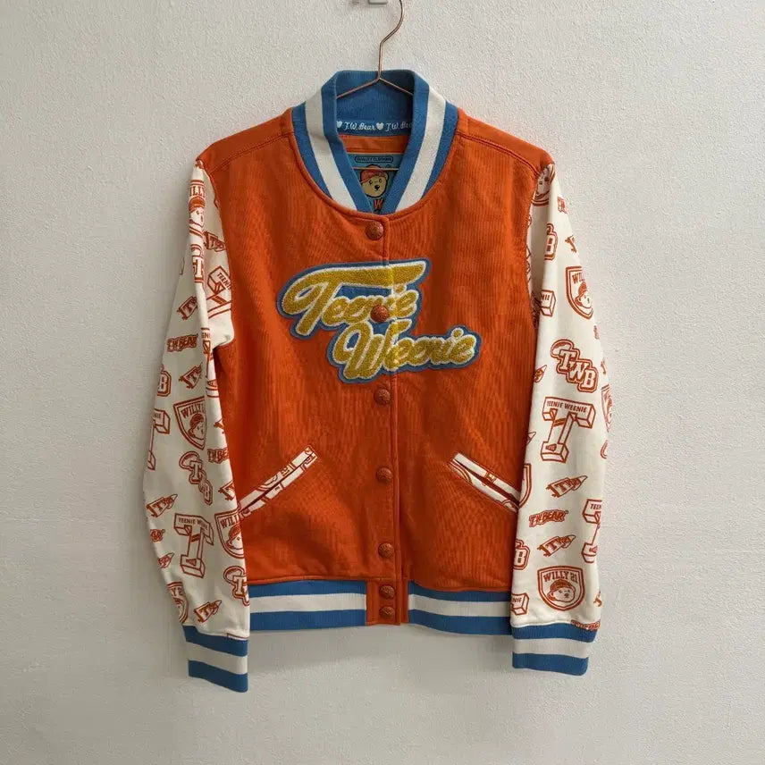 [BUNJANG] Teenie Weenie Orange Baseball Jacket (M) / 티니위니(Teenie Weenie) 오렌지 야구 점퍼 (M)