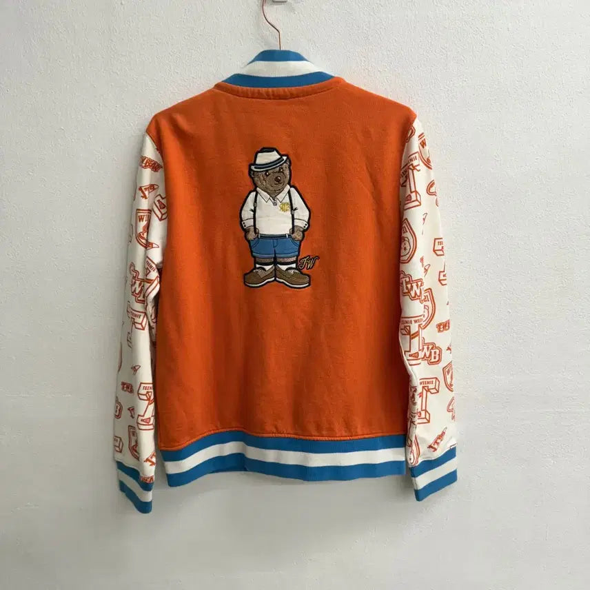 [BUNJANG] Teenie Weenie Orange Baseball Jacket (M) / 티니위니(Teenie Weenie) 오렌지 야구 점퍼 (M)