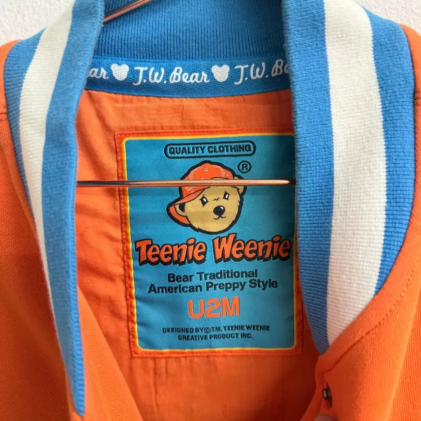 [BUNJANG] Teenie Weenie Orange Baseball Jacket (M) / 티니위니(Teenie Weenie) 오렌지 야구 점퍼 (M)
